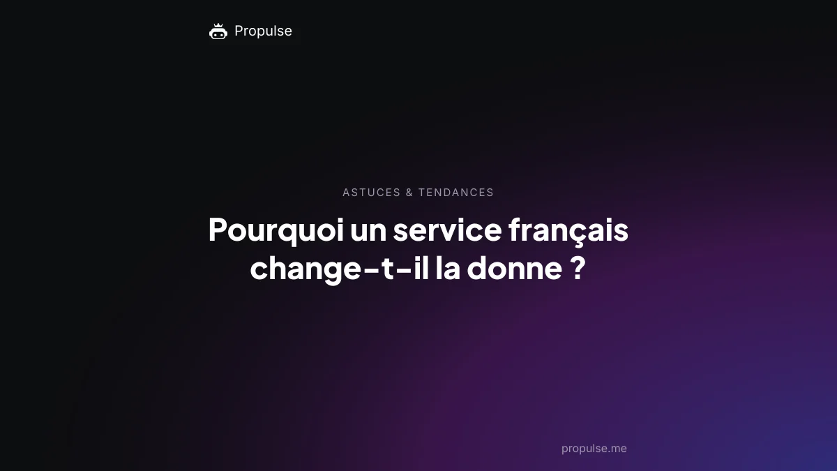 Pourquoi un service français change-t-il la donne ?
