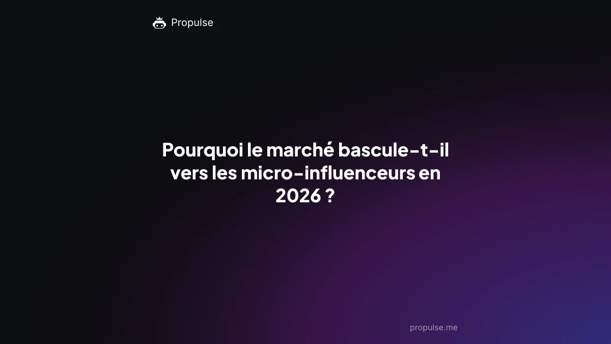 Pourquoi le marché bascule-t-il vers les micro-influenceurs en 2026 ?