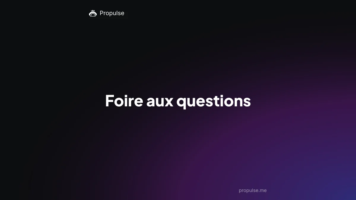 Foire aux questions