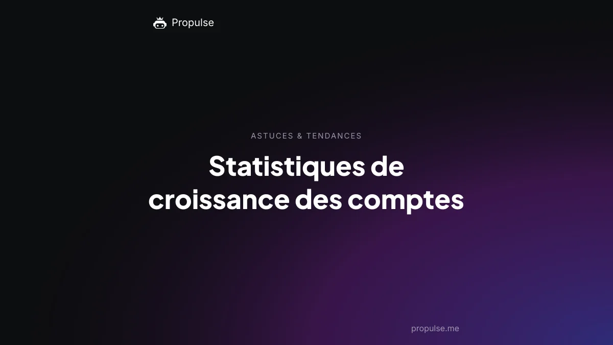 Statistiques de croissance des comptes