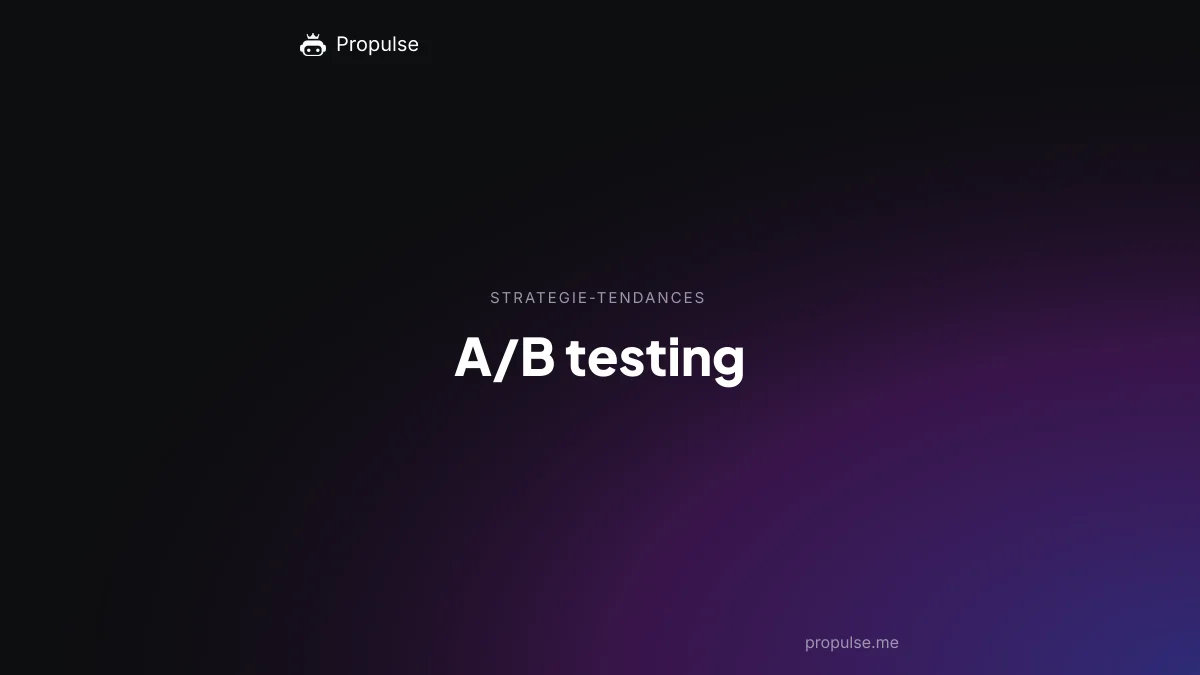 A/B testing
