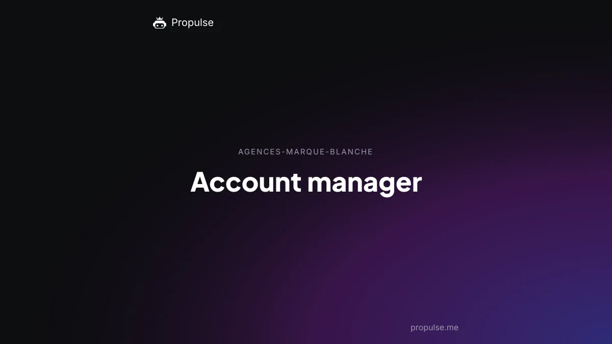 Account manager