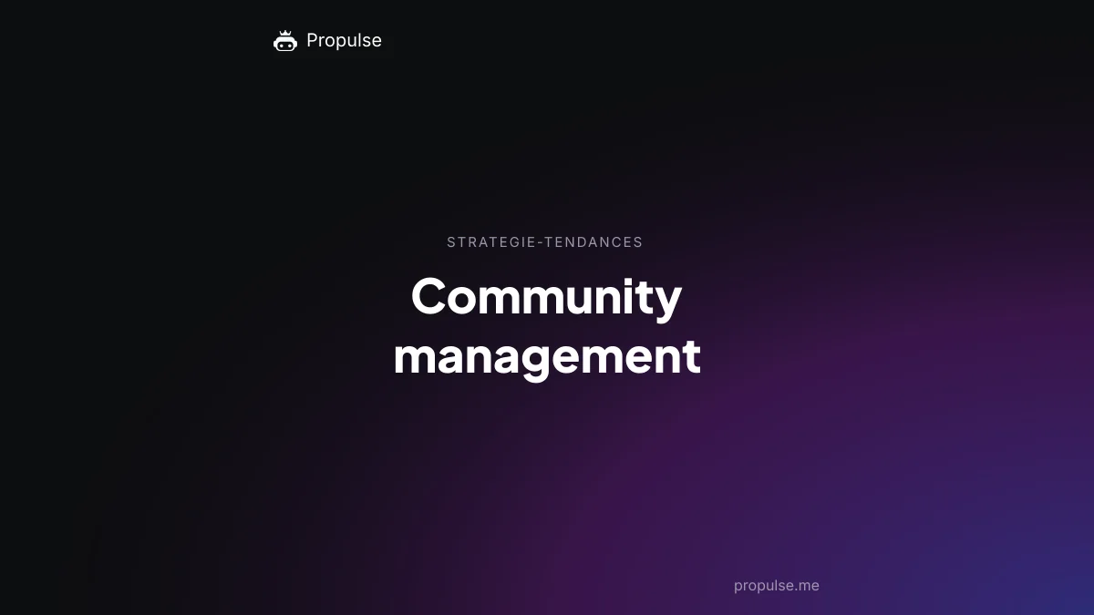 Community management