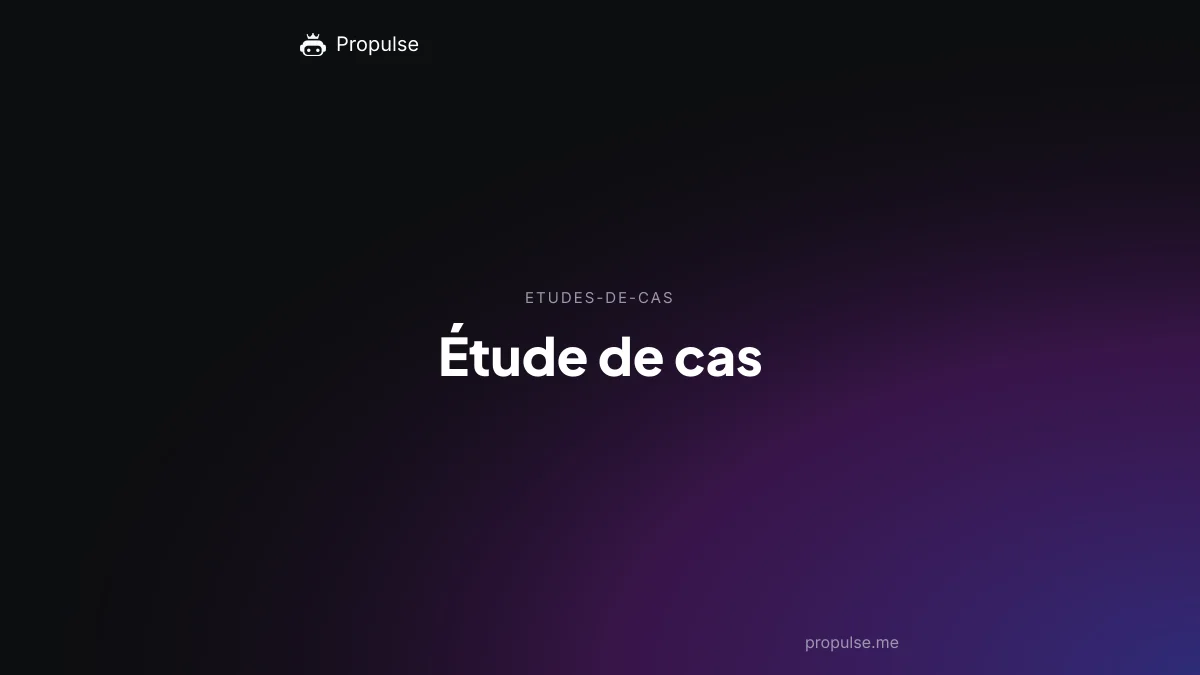 Étude de cas