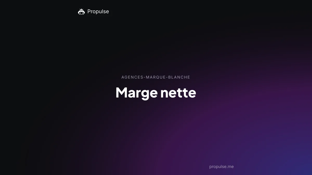 Marge nette