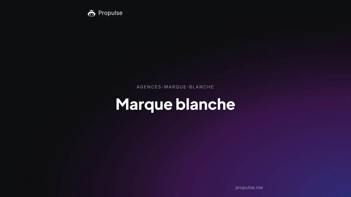 Marque blanche