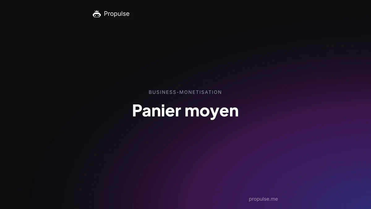 Panier moyen
