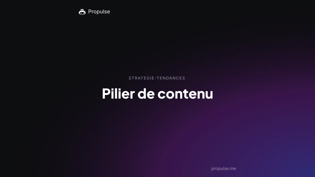 Pilier de contenu