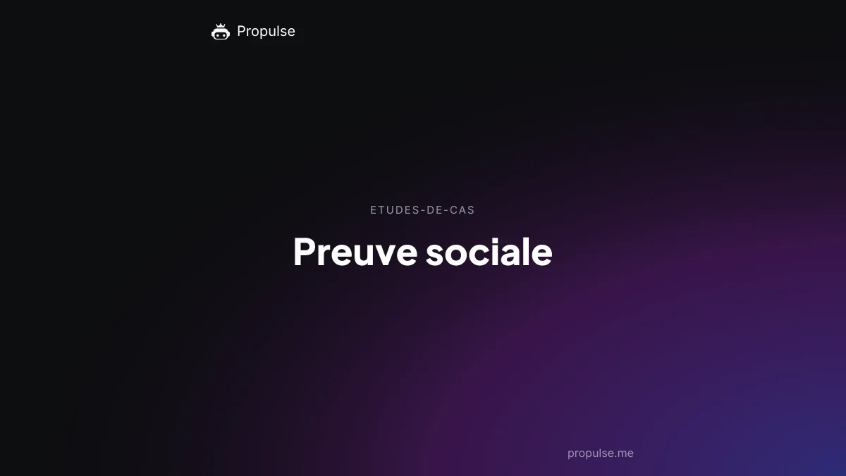 Preuve sociale