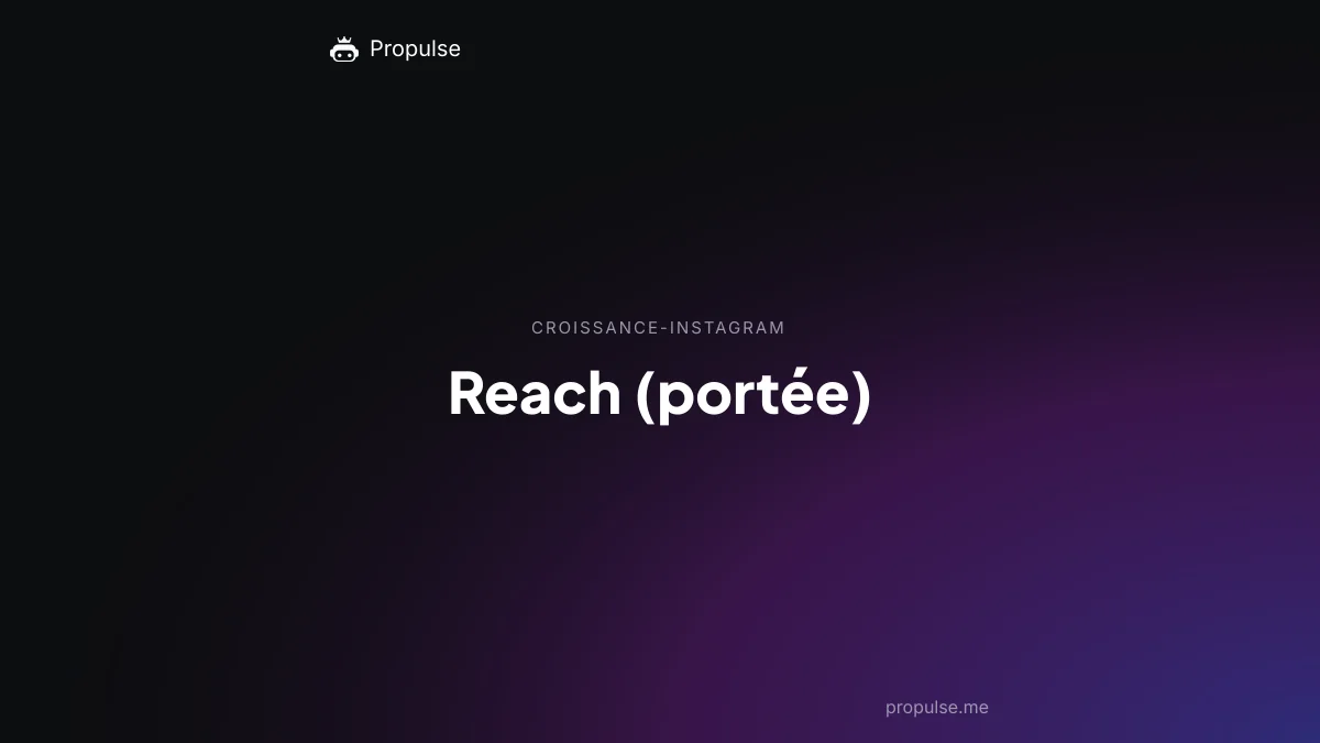 Reach (portée)