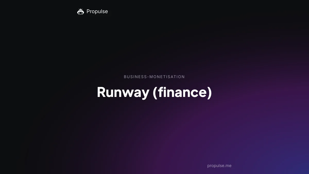 Runway (finance)
