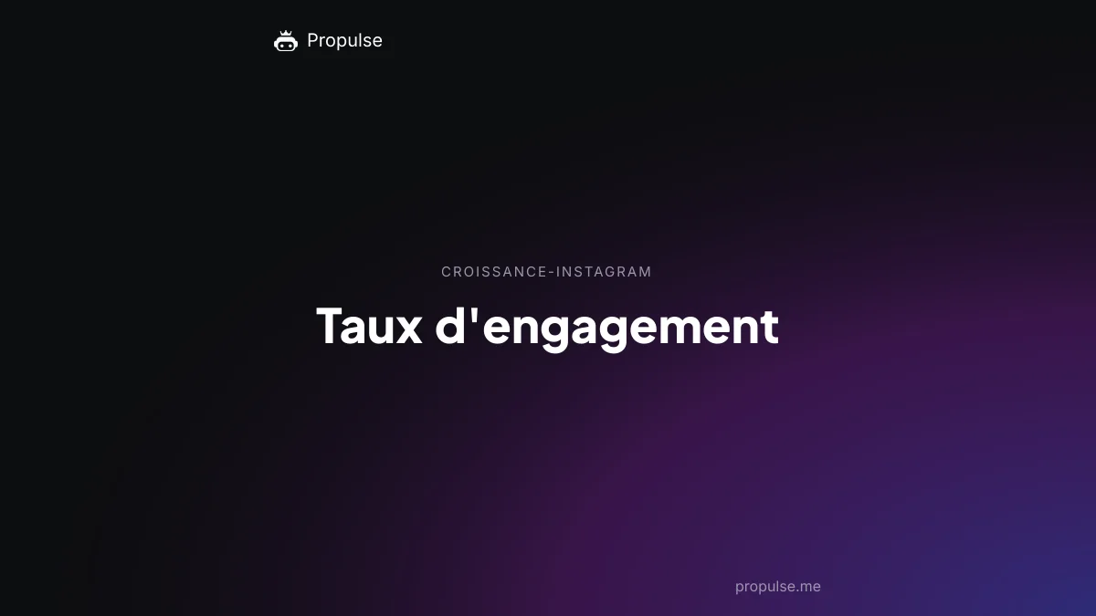 Taux d'engagement
