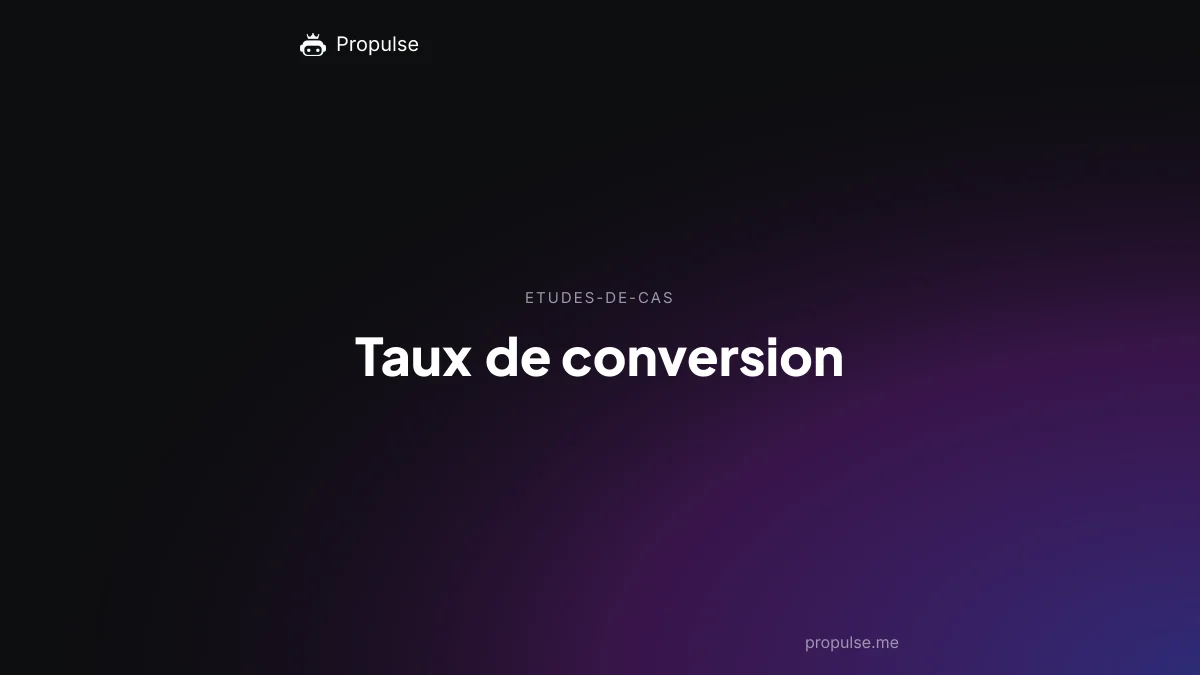 Taux de conversion