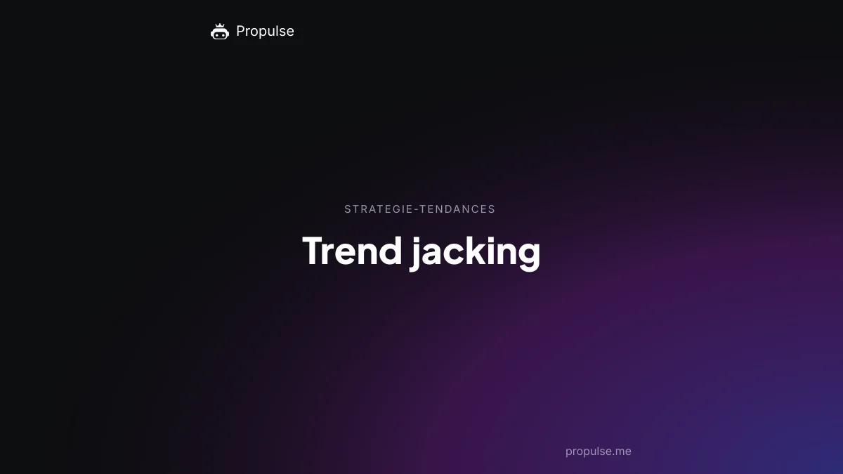 Trend jacking