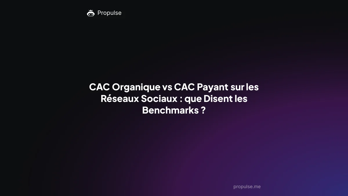 CAC Organique vs CAC Payant sur les Réseaux Sociaux : que Disent les Benchmarks ?