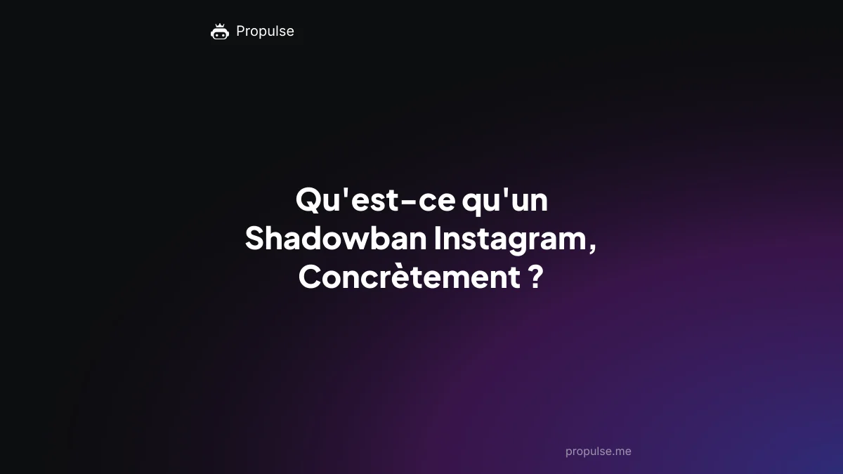 Qu'est-ce qu'un Shadowban Instagram, Concrètement ?