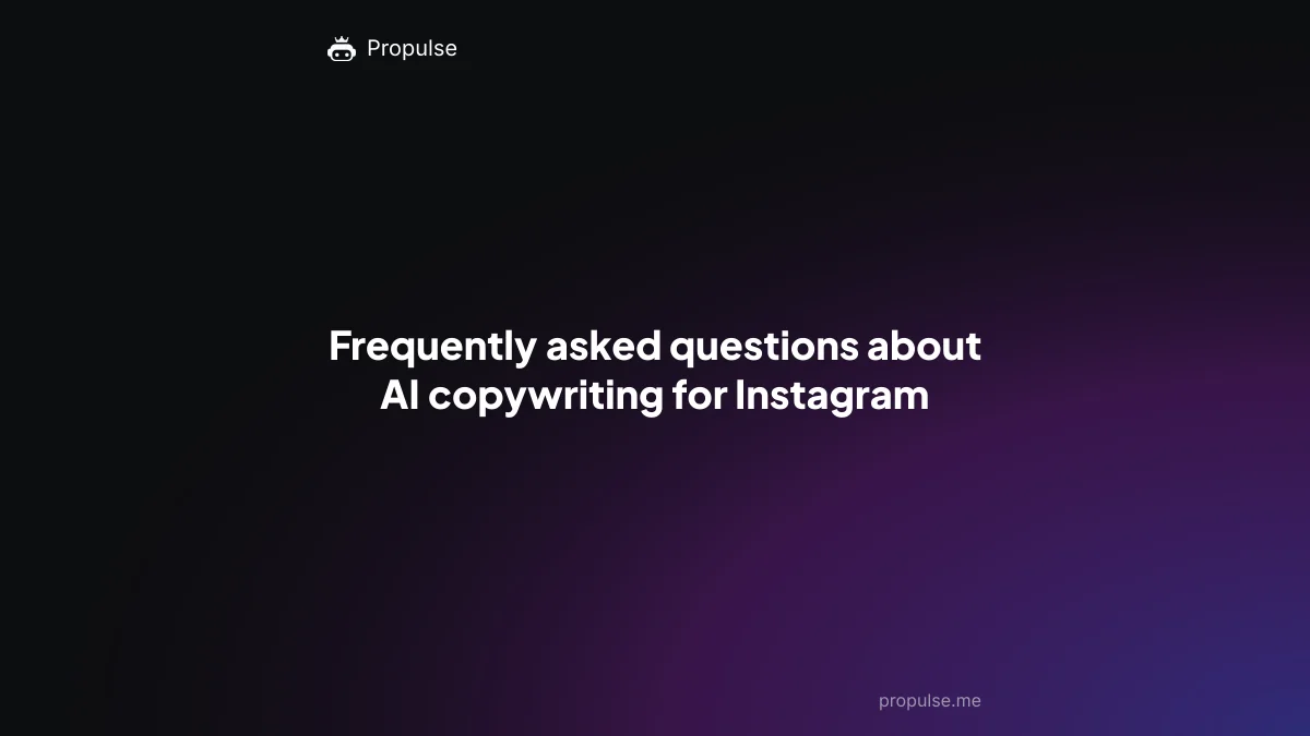 Frequently asked questions about AI copywriting for Instagram