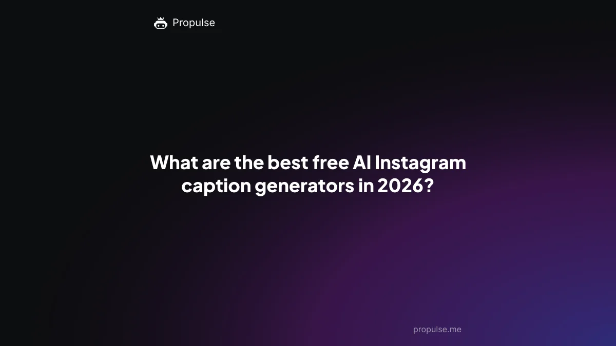 What are the best free AI Instagram caption generators in 2026?