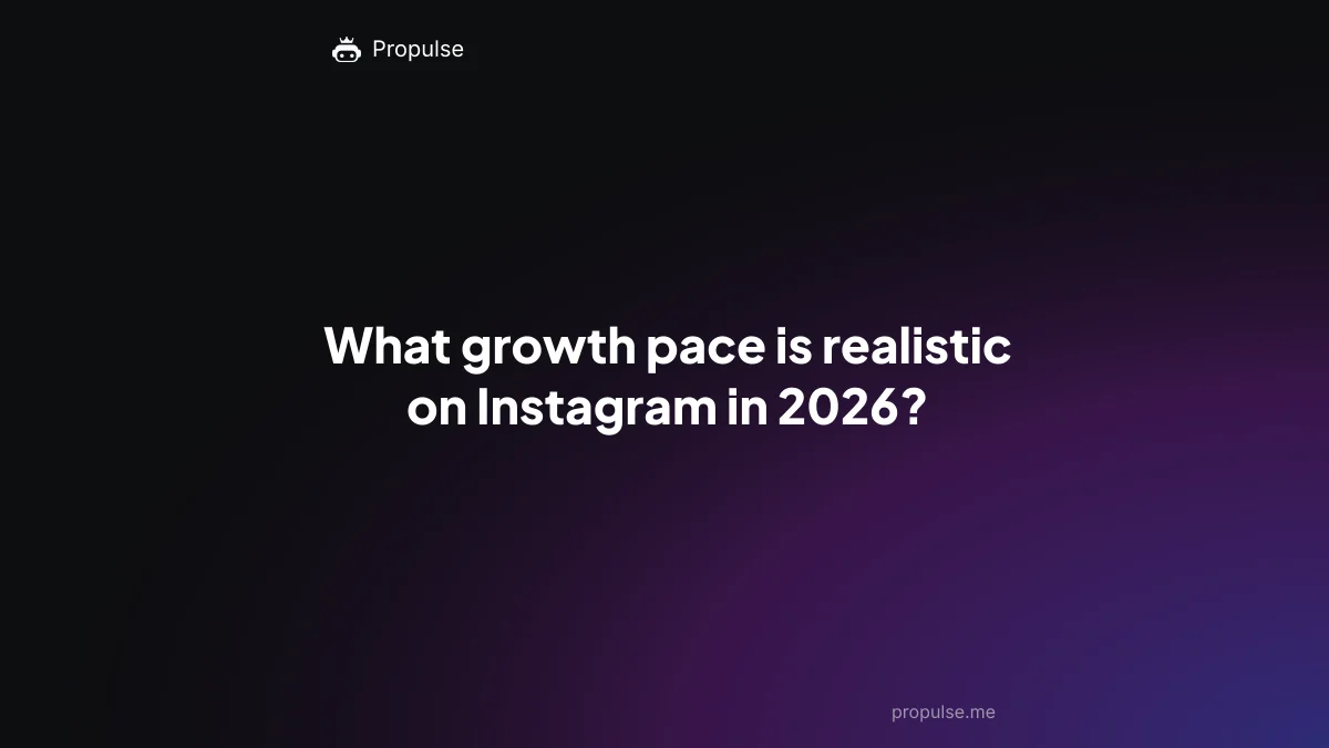 What growth pace is realistic on Instagram in 2026?