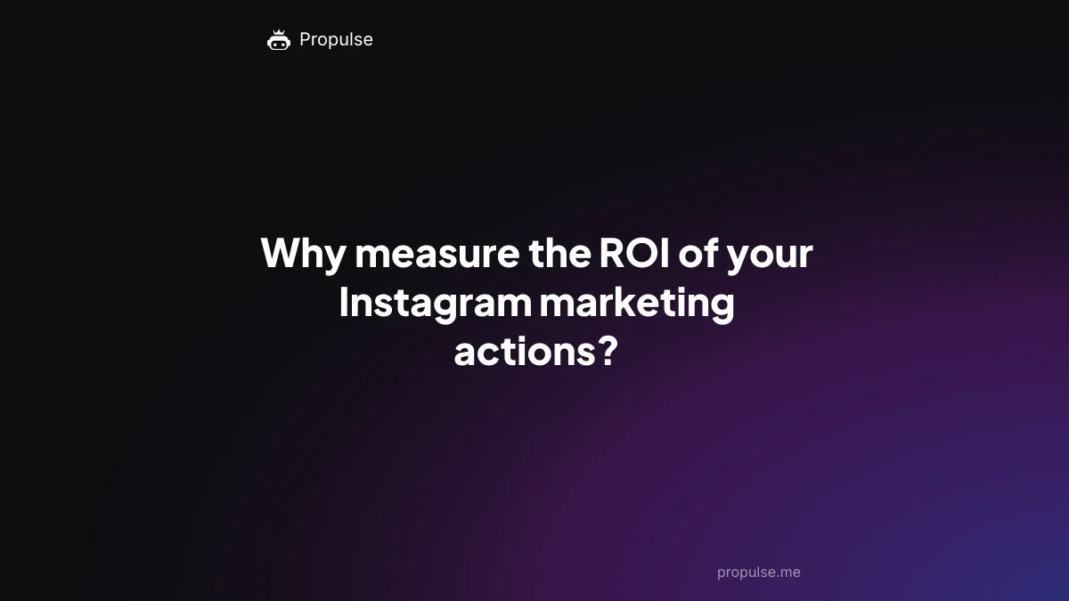 Why measure the ROI of your Instagram marketing actions?