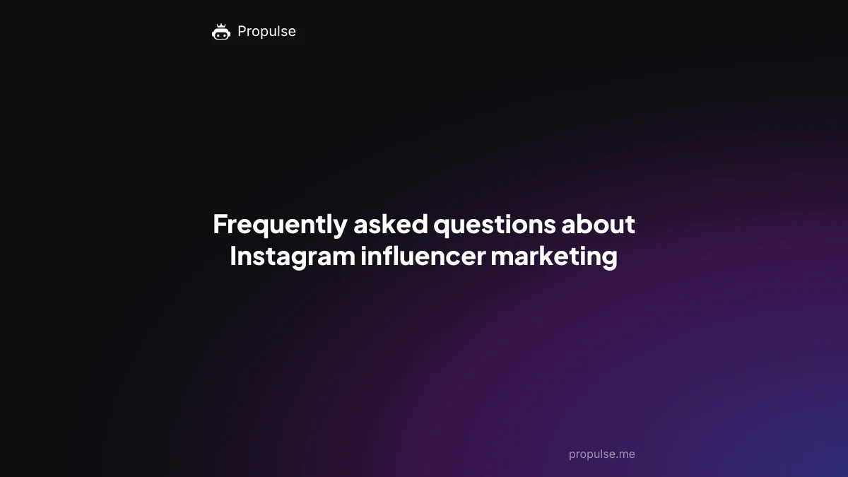 Frequently asked questions about Instagram influencer marketing
