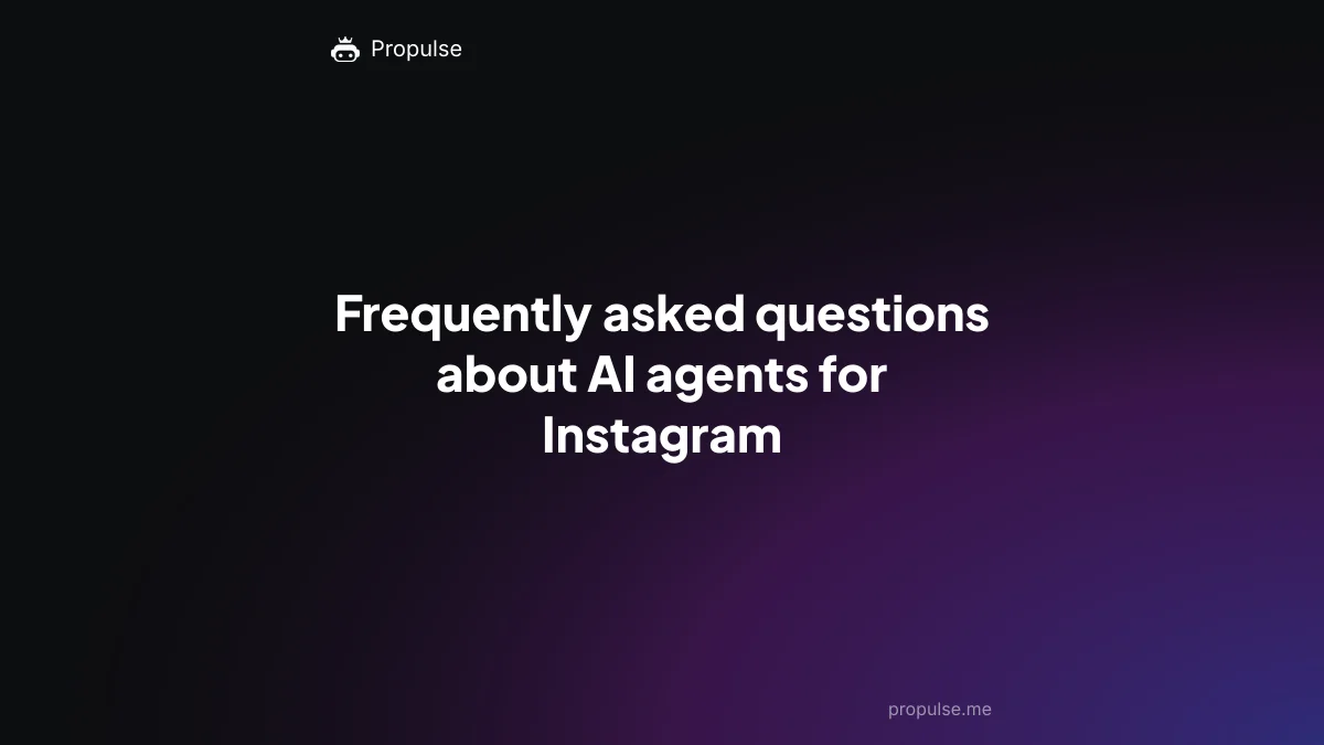 Frequently asked questions about AI agents for Instagram