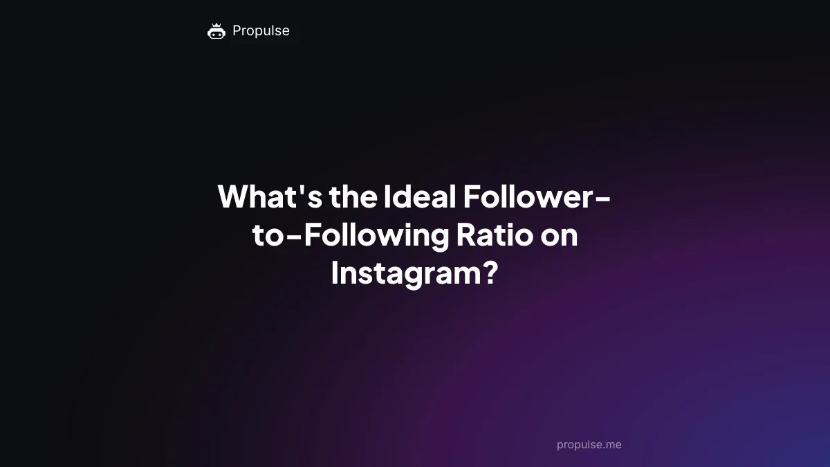 What's the Ideal Follower-to-Following Ratio on Instagram?
