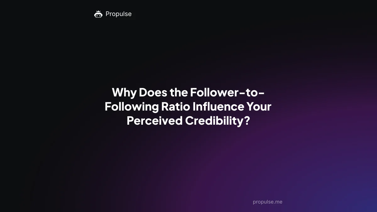 Why Does the Follower-to-Following Ratio Influence Your Perceived Credibility?