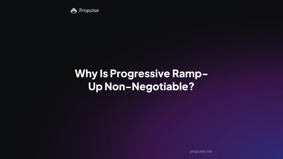 Why Is Progressive Ramp-Up Non-Negotiable?