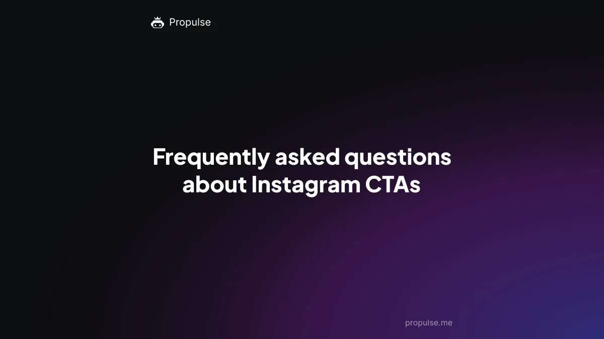 Frequently asked questions about Instagram CTAs