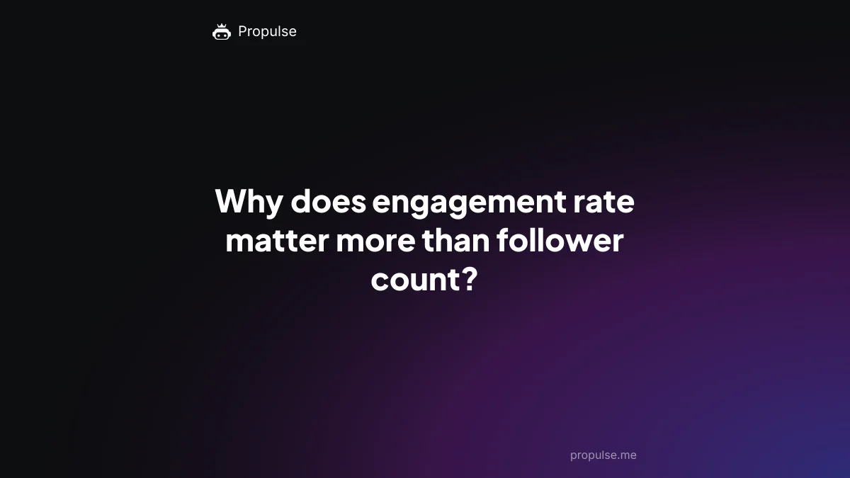 Why does engagement rate matter more than follower count?