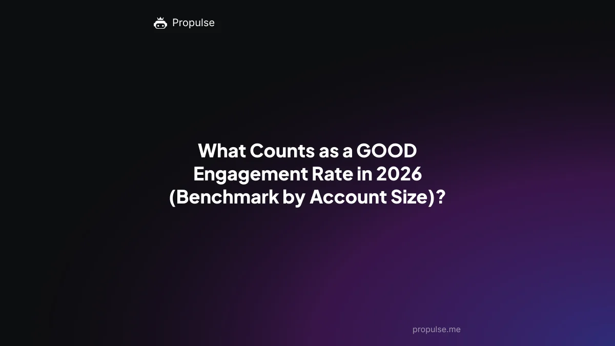 What Counts as a GOOD Engagement Rate in 2026 (Benchmark by Account Size)?