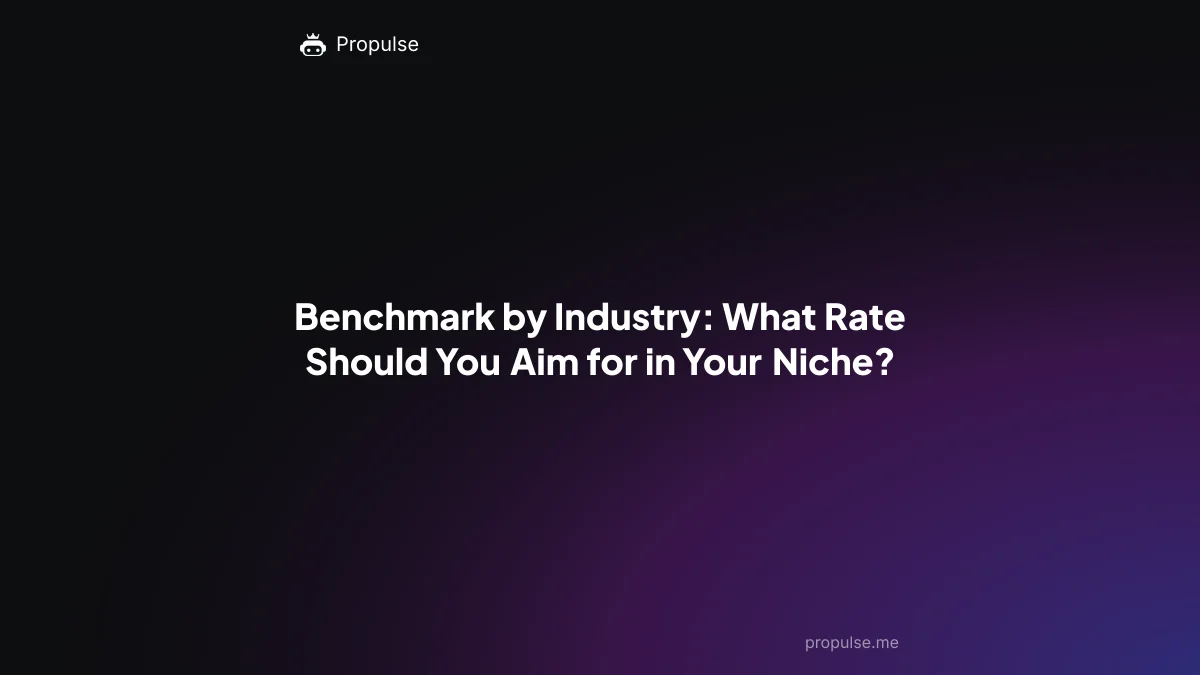 Benchmark by Industry: What Rate Should You Aim for in Your Niche?