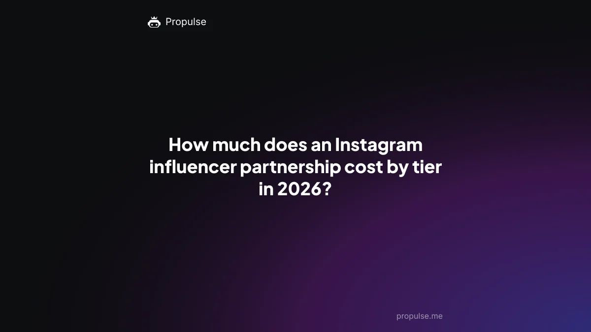 How much does an Instagram influencer partnership cost by tier in 2026?