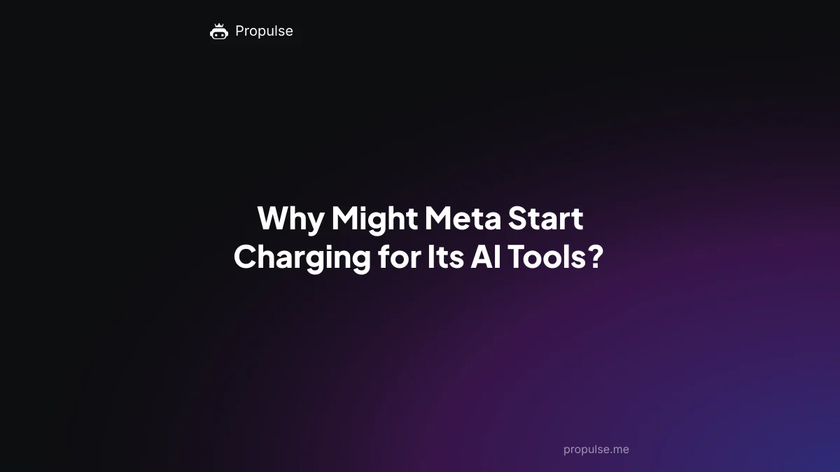 Why Might Meta Start Charging for Its AI Tools?