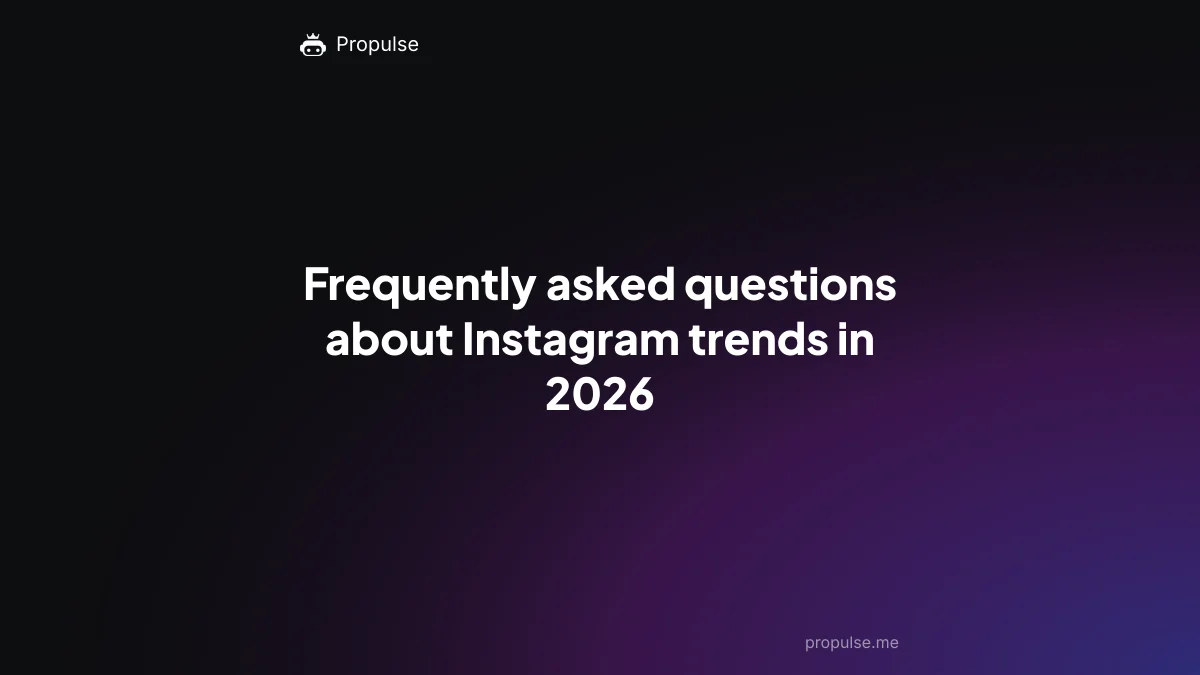 Frequently asked questions about Instagram trends in 2026