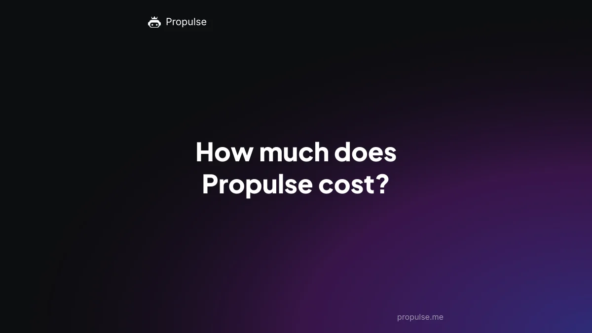 How much does Propulse cost?