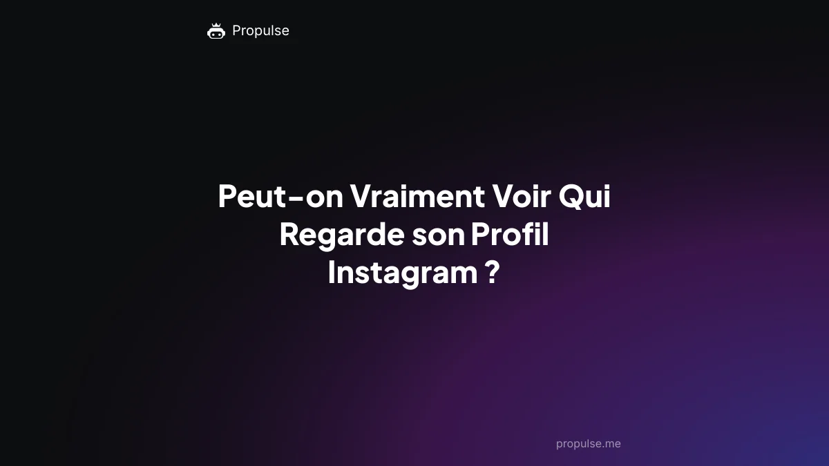 Peut-on Vraiment Voir Qui Regarde son Profil Instagram ?