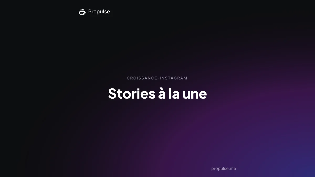 Stories à la une