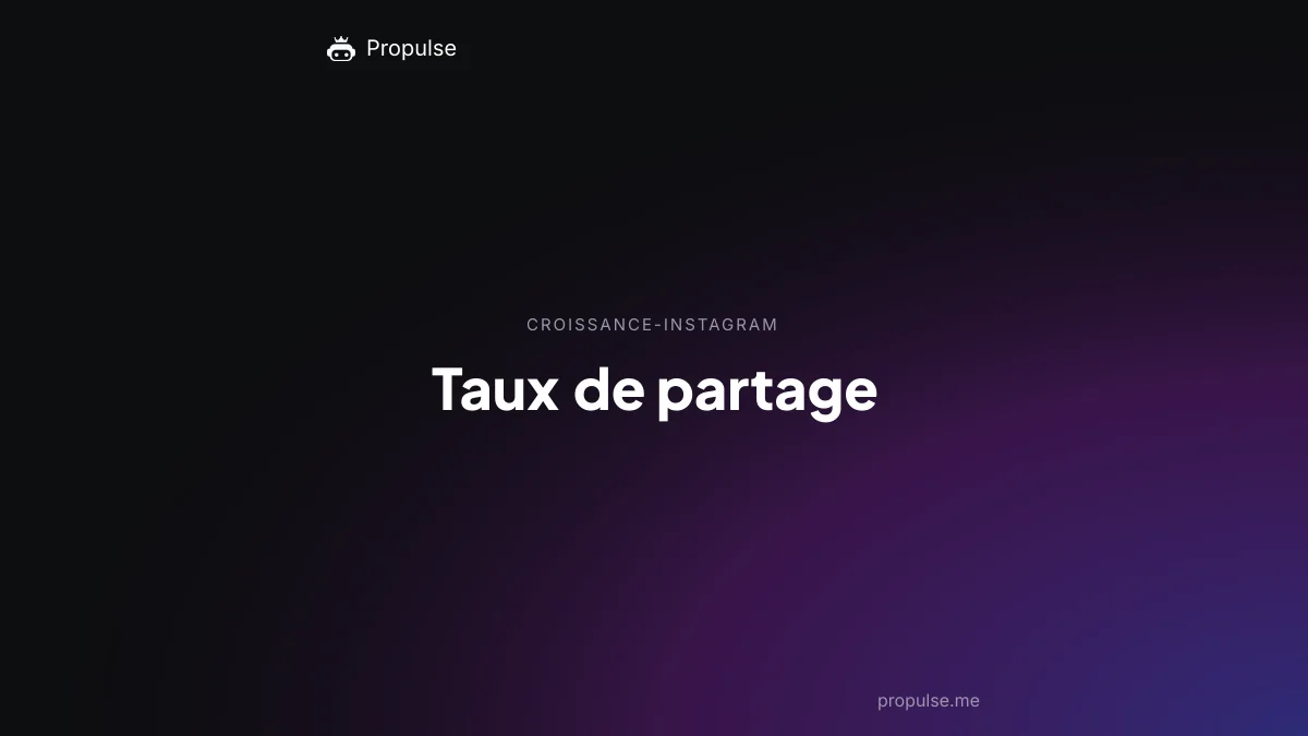 Taux de partage