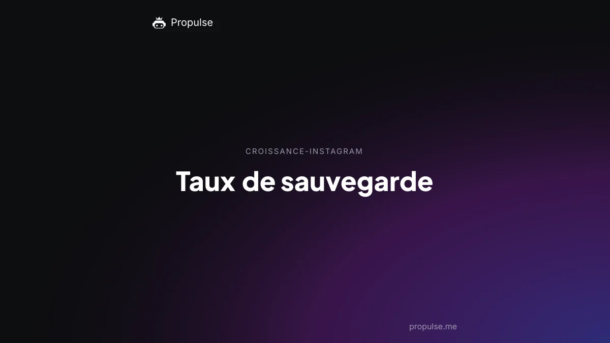 Taux de sauvegarde