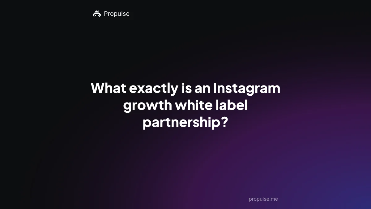 What exactly is an Instagram growth white label partnership?