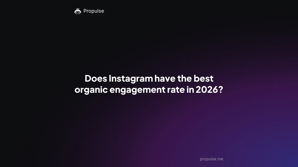 Does Instagram have the best organic engagement rate in 2026?