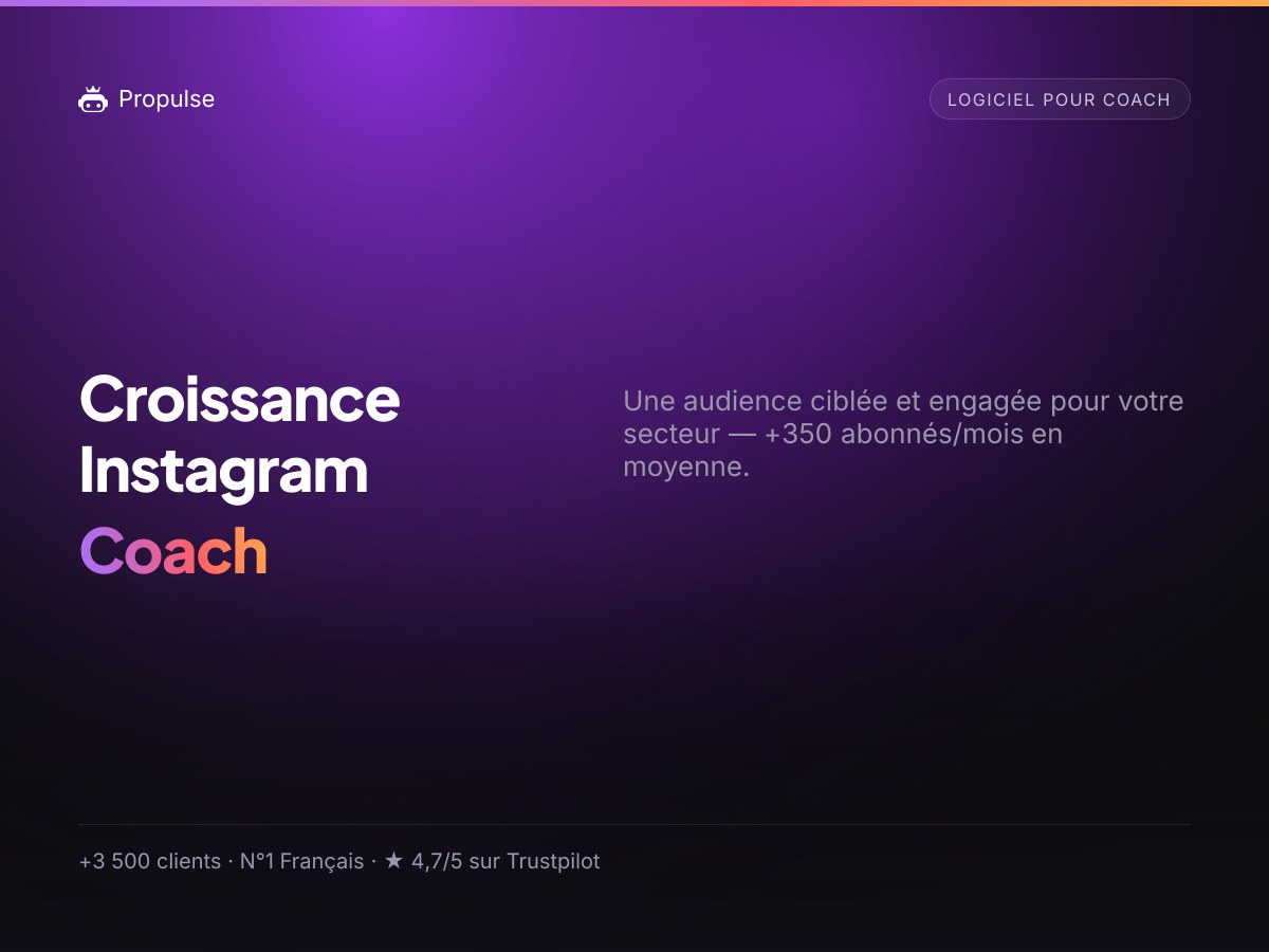 Instagram pour les coachs : bâtir votre autorité et remplir vos accompagnements